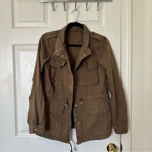 John Galt/Brandy Melville Brown Utility Jacket with Six Pockets